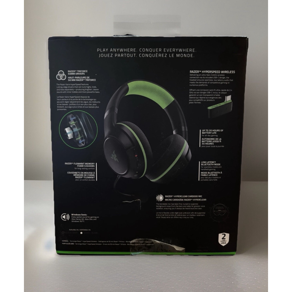 Razer Kaira Hyperspeed Wireless Gaming Headset• Xbox Series,Multi Platform•BLK - Picture 12 of 15